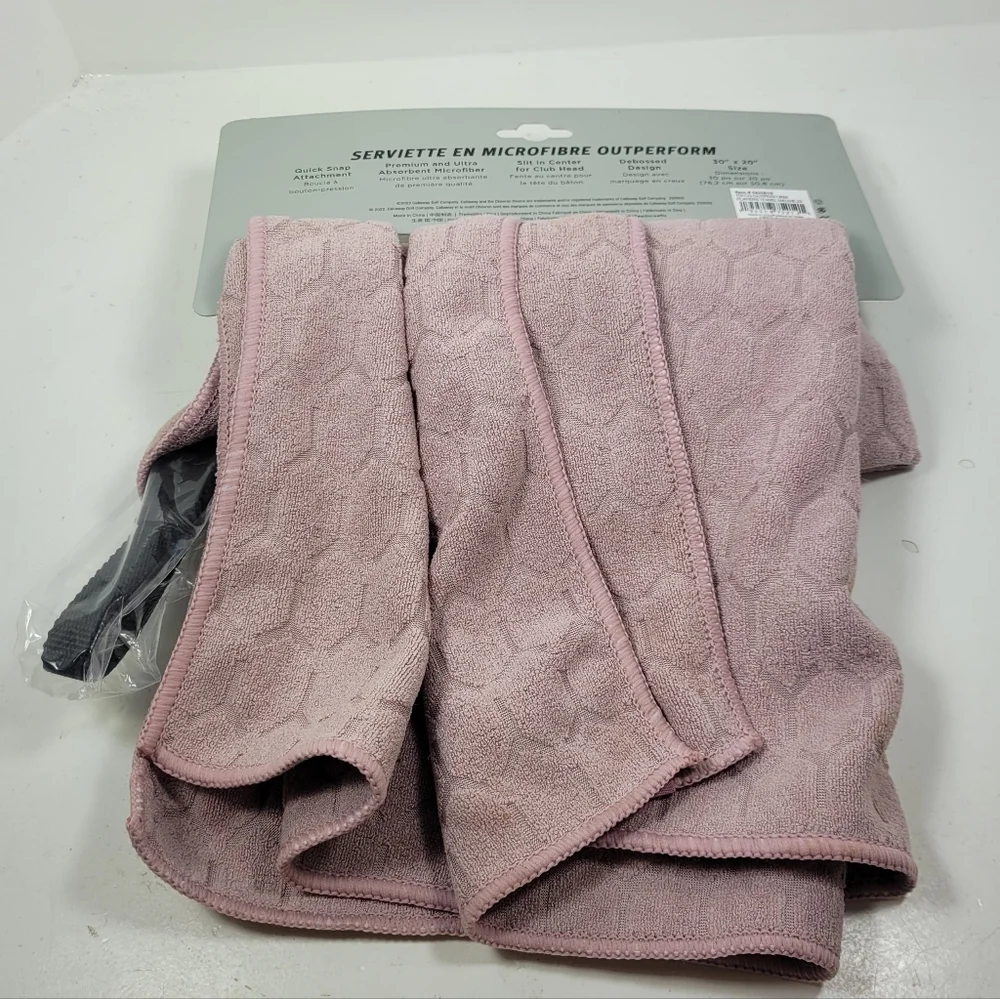 Callaway Pink Microfiber Golf Towel
